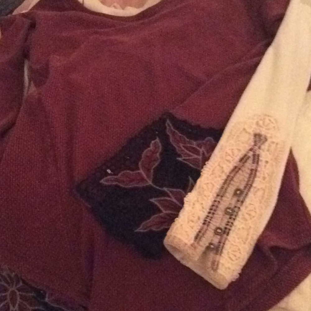 TWO free People thermals, fiesta and Bali cuff